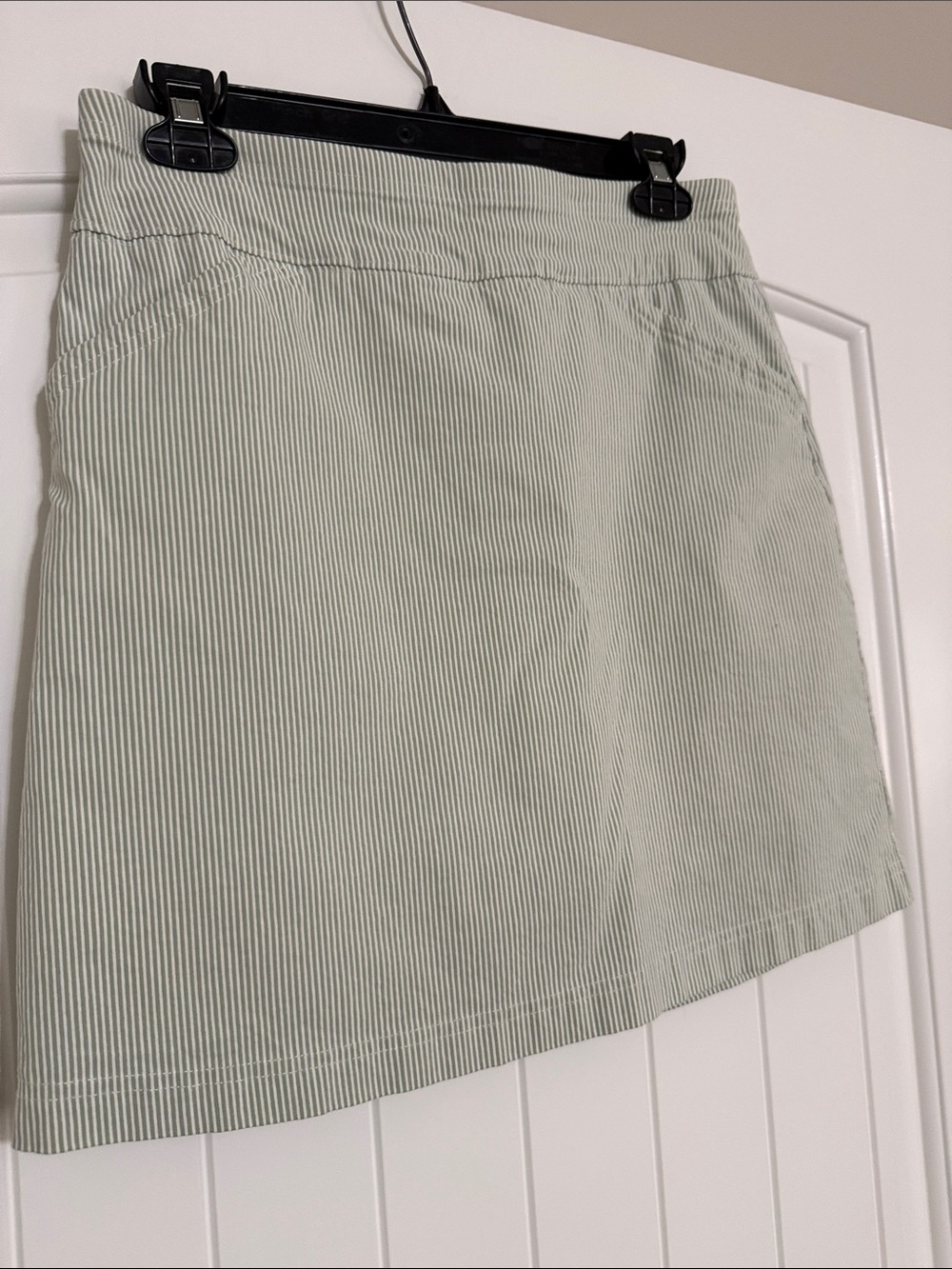 Mario Serrani Light Sage Green Mini Skirt